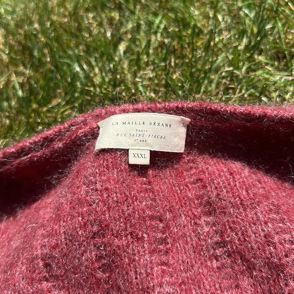 Sezane Amance Cardigan - Rosewood French size xxxl or women’s us 16 - Picture 5 of 6